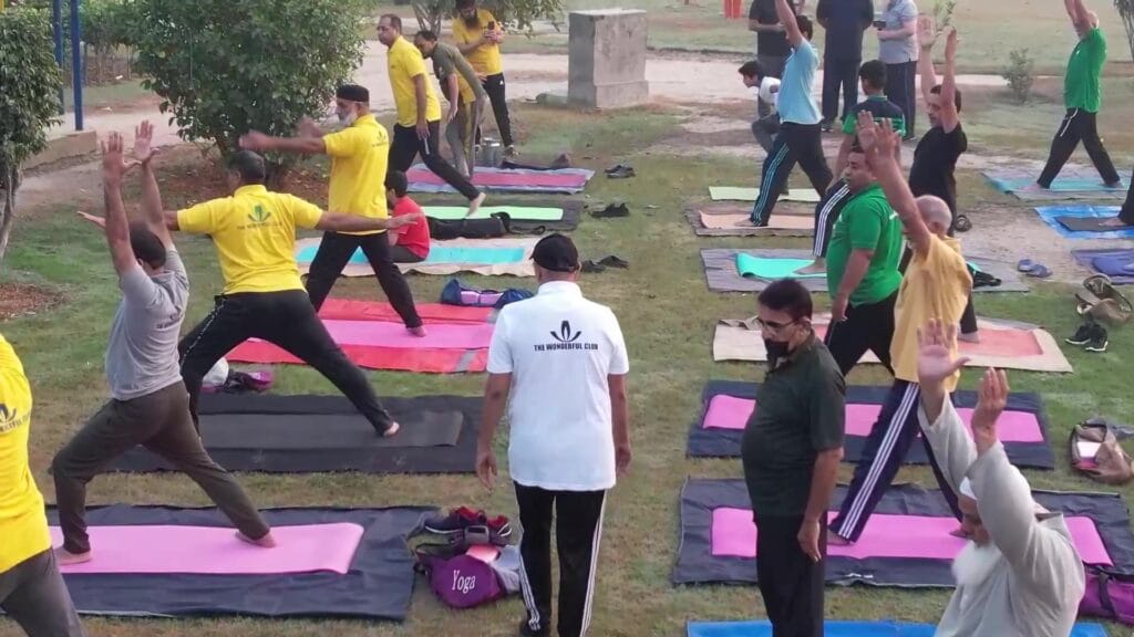 the wonderful club yoga Education health oldage senior citizen Khudii welfare Organization
