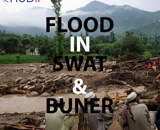 flood destruction in swat and buner